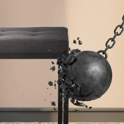 CLP 2-zits Bankje Barci 100 cm - zwart Clearance