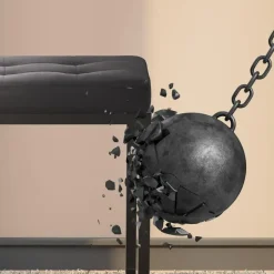 CLP 2-zits Bankje Barci 100 cm - zwart Outlet