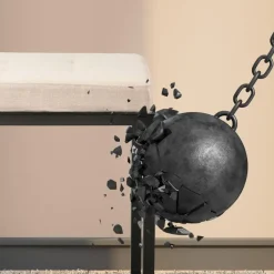 CLP 2-zits Bankje Barci 100 cm - creme Clearance