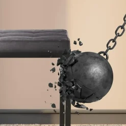 CLP 2-zits Bankje Barci 100 cm - donkergrijs Online