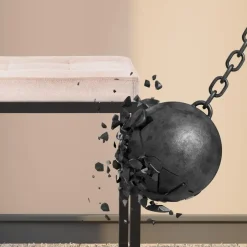 CLP 2-zits Bankje Barci 100 cm - creme Sale