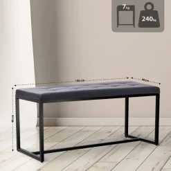 CLP 2-zits Bankje Barci 100 cm - zwart Best