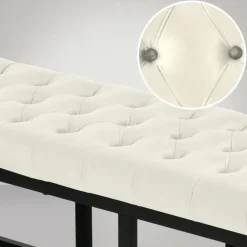 CLP 2-zits Bankje Polson 150 cm - creme