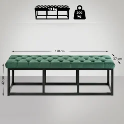 CLP 2-zits Bankje Polson 120 cm - groen New