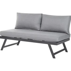 Beliani COCCORINO - Tuinset - Grijs - Aluminium Clearance