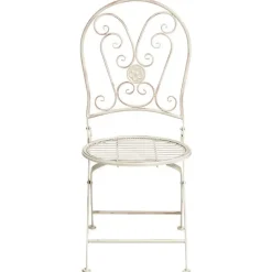 Leen Bakker COGGIA - Set van 2 tuinstoelen - Lichtbeige - IJzer Clearance