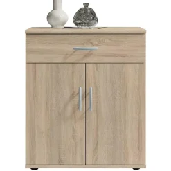 Emob Commode Viviane 60cm met 2 deuren- 1 lade - eik Outlet