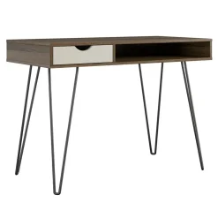 Novogratz Concord - Bureau met 1 lade in walnoot look Hot