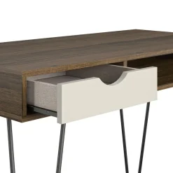 Novogratz Concord - Bureau met 1 lade in walnoot look Hot