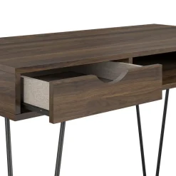 Novogratz Concord - Bureau met 1 lade in walnoot spaanplaat Sale