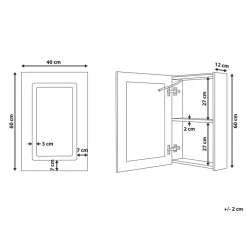 Beliani CONDOR - Badkamermeubel - Zwart - Multiplex