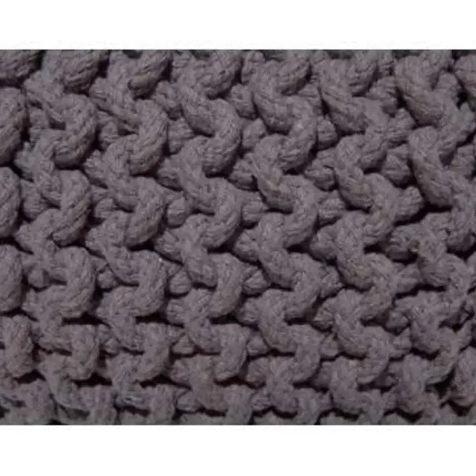 Beliani CONRAD S - Poef - Donkergrijs - 40 cm - Katoen Clearance