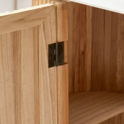 Nordlys Console van hout met marmerlook blad