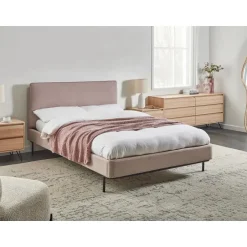 Leen Bakker CORIO - Tweepersoonsbed - Taupe - 140 x 200 cm - Polyester Best