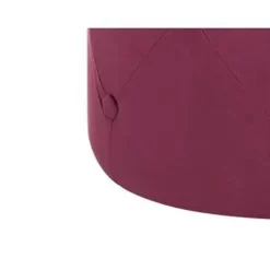 Beliani COROLLA - Poef - Rood - 40 cm - Fluweel Online