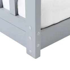Beliani COSSAYE - Kinderbed - Grijs - 90 x 200 cm - Grenenhout Clearance