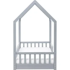 Beliani COSSAYE - Kinderbed - Grijs - 90 x 200 cm - Grenenhout Clearance
