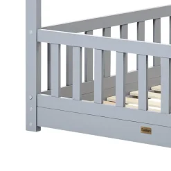 Beliani COSSAYE - Kinderbed - Grijs - 90 x 200 cm - Grenenhout Clearance