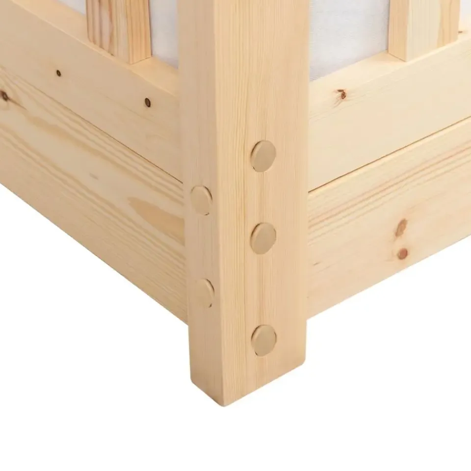 Beliani COSSAYE - Kinderbed - Lichtbruin - 90 x 200 cm - Grenenhout Hot