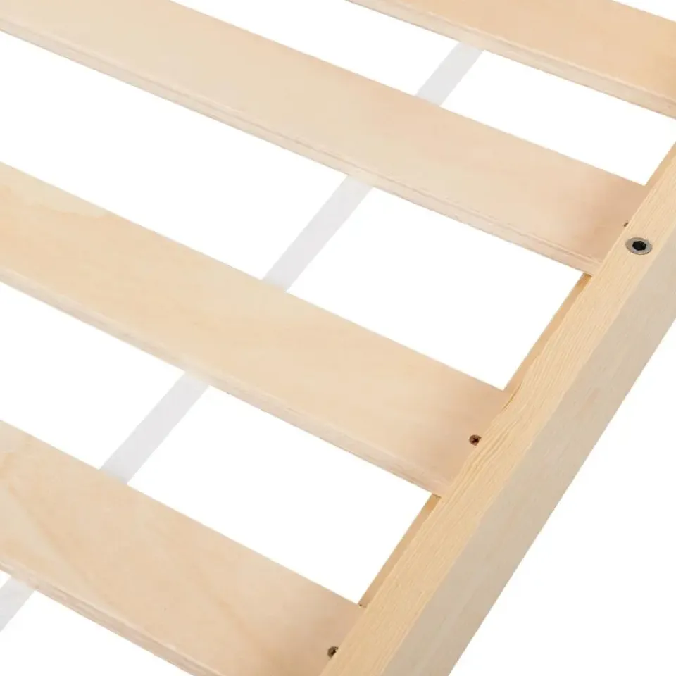 Beliani COSSAYE - Kinderbed - Lichtbruin - 90 x 200 cm - Grenenhout Hot