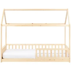 Beliani COSSAYE - Kinderbed - Lichtbruin - 90 x 200 cm - Grenenhout Hot