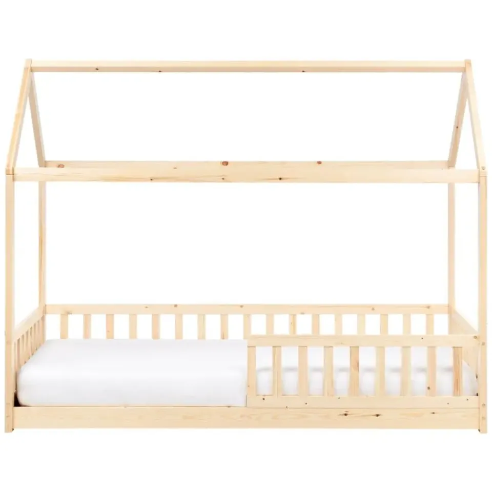 Beliani COSSAYE - Kinderbed - Lichtbruin - 90 x 200 cm - Grenenhout Hot