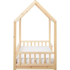 Beliani COSSAYE - Kinderbed - Lichtbruin - 90 x 200 cm - Grenenhout Hot