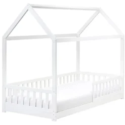 Beliani COSSAYE - Kinderbed - Wit - 90 x 200 cm - Grenenhout Best