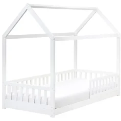 Beliani COSSAYE - Kinderbed - Wit - 90 x 200 cm - Grenenhout Best