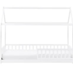 Beliani COSSAYE - Kinderbed - Wit - 90 x 200 cm - Grenenhout Best