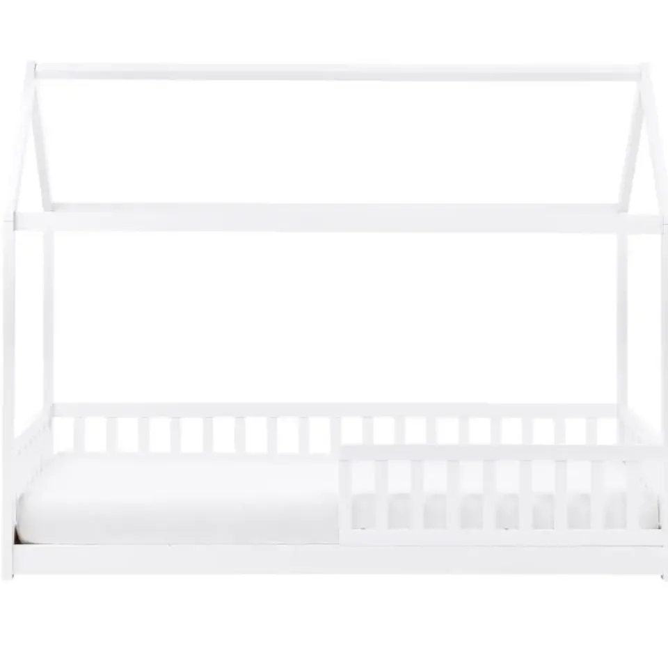 Beliani COSSAYE - Kinderbed - Wit - 90 x 200 cm - Grenenhout Best