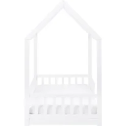 Beliani COSSAYE - Kinderbed - Wit - 90 x 200 cm - Grenenhout Best