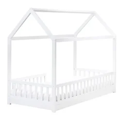 Beliani COSSAYE - Kinderbed - Wit - 90 x 200 cm - Grenenhout Best