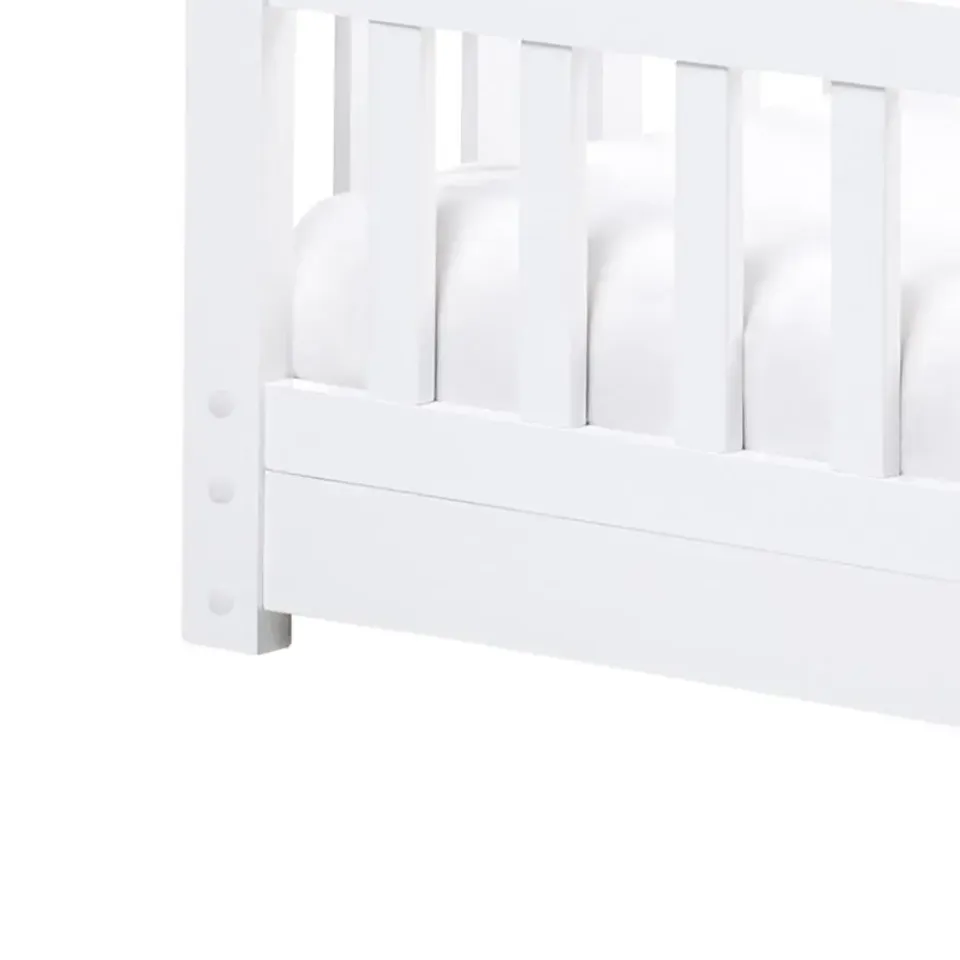 Beliani COSSAYE - Kinderbed - Wit - 90 x 200 cm - Grenenhout Best