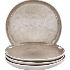 Leen Bakker COSTMARY - Bijzetborden set van 4 - Grijs - Steengoed