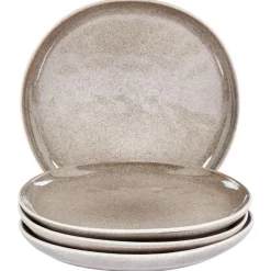 Leen Bakker COSTMARY - Bijzetborden set van 4 - Grijs - Steengoed