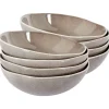 Leen Bakker COSTMARY - Diepe borden set van 8 - Grijs - Steengoed Hot