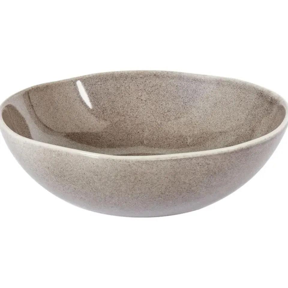 Leen Bakker COSTMARY - Diepe borden set van 4 - Grijs - Steengoed Clearance