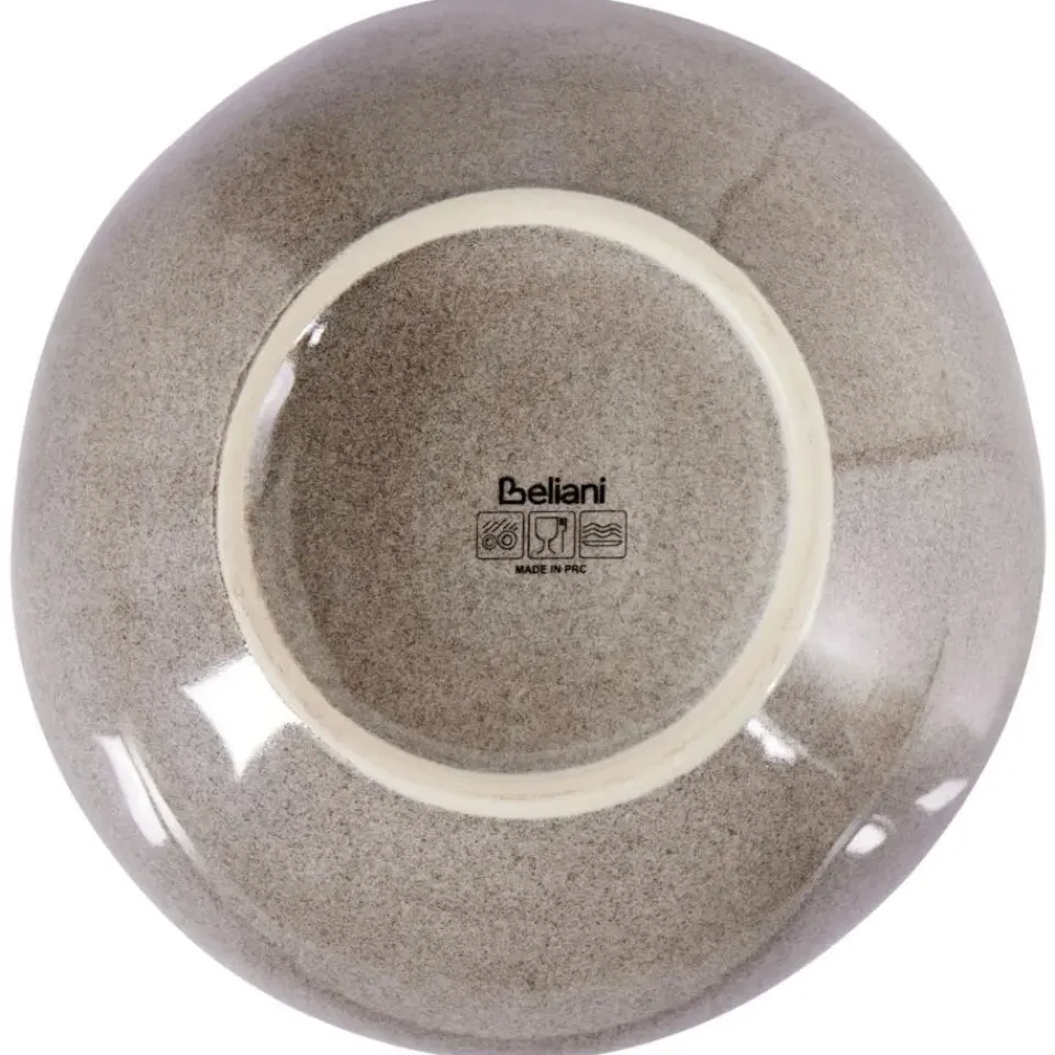 Leen Bakker COSTMARY - Diepe borden set van 4 - Grijs - Steengoed Clearance