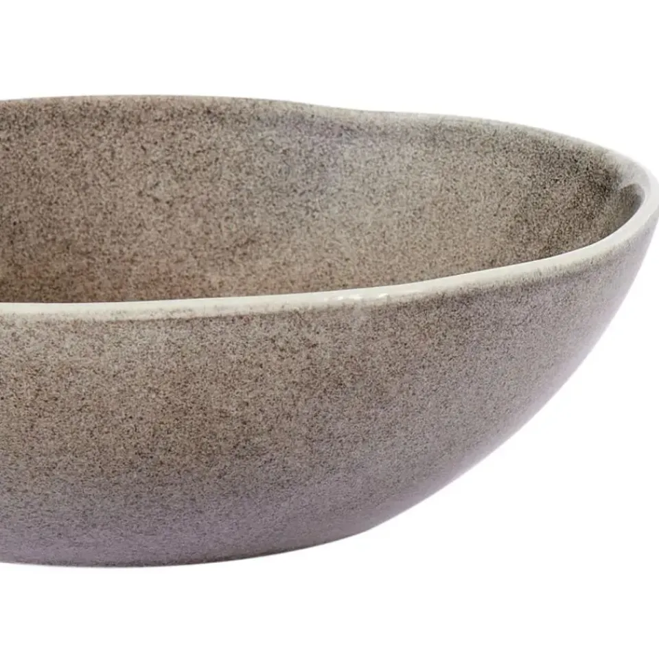 Leen Bakker COSTMARY - Diepe borden set van 4 - Grijs - Steengoed Clearance