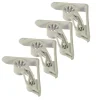 Cosy & Trendy Tafelkleed klemmen - 4x stuks - wit - kunststof Outlet