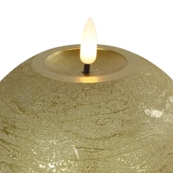 Countryfield LED kaars/bolkaars- goud - B12 x H12,5 cm Outlet