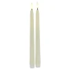 Countryfield Led kaarsen/dinerkaarsen - 2x - creme wit - 28 cm