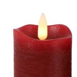 Countryfield LED kaarsen/stompkaarsen - 2x st - rood - H7,2 cm Sale