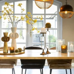 Countryfield LED kaars/stompkaars - wit - D7,5 x H12,5 cm - timer Sale