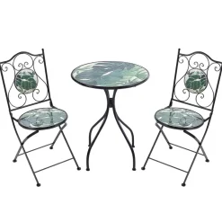 Beliani COZZANA - Balkonset - Zwart - Metaal Discount