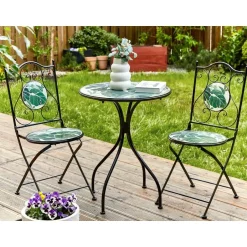 Beliani COZZANA - Balkonset - Zwart - Metaal Discount