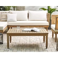 Beliani CREMONA - Loungeset voor 4 - Lichte houtkleur - Acaciahout Online