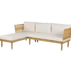 Beliani CREMONA - Loungeset voor 4 - Lichte houtkleur - Acaciahout Online