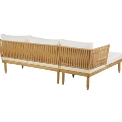 Beliani CREMONA - Loungeset voor 4 - Lichte houtkleur - Acaciahout Online